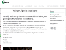 Tablet Screenshot of cafebarleduc.nl